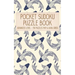 Pocket Sudoku Puzzle Book: Advanced Level - 150 puzzles 9x9 & 16x16 grids Koi Fish Pattern Blue Travel Size Paperback Notebook