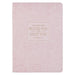 Christian Art Gifts Classic Journal Bless You and Keep You Num. 6:24 Bible Verse, Inspirational Scripture Notebook, Ribbon Marker, Pink Vegan Leather