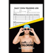Powered By Chlorine Competitive Swimmer Daily Swim Training Log: Mens and Boys Elite Swimming Logbook Training Tracker