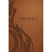 Mev Fire Bible: Brown Leather-Like Cover - Modern English Version