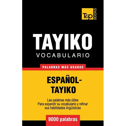 Vocabulario español-tayiko - 9000 palabras más usadas