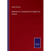 Materials for Translating from English into German