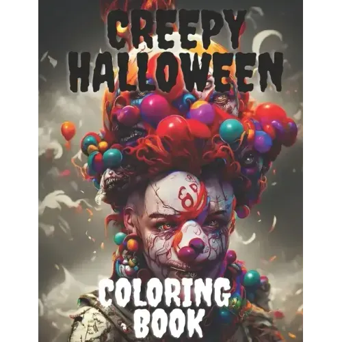 Creepy Halloween coloring book