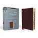 NIV, Thinline Bible, Bonded Leather, Burgundy, Indexed, Red Letter Edition