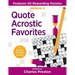 Quote Acrostic Favorites: Features 50 Rewarding Puzzles
