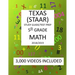 5th Grade TEXAS STAAR, MATH: 2019: 5th Grade Texas Assessment Academic Readiness MATH Test prep/study guide
