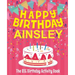 Happy Birthday Ainsley - The Big Birthday Activity Book: (Personalized Children's Activity Book)