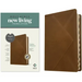 NLT Thinline Reference Bible, Filament Enabled (Leatherlike, Messenger Brown, Indexed, Red Letter)