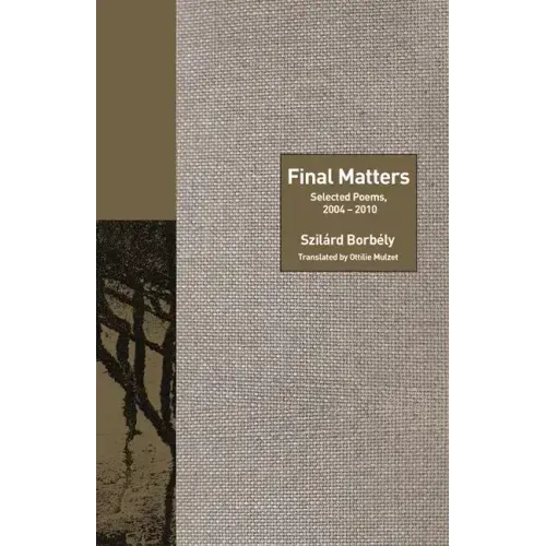 Final Matters: Selected Poems, 2004-2010