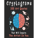 Cryptograms: 300 cryptograms puzzle books for adults large print, Art Quotes That Will Inspire The Artist In You