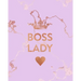 Boss Lady: Inspirational Quote Notebook, Beautiful Pink Marble and Rose Gold - 8 x 10, 120 College Ruled Pages