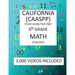 6th Grade CALIFORNIA CAASPP, MATH, Test Prep: 2019: 6th Grade California Assessment of Student Performance and Progress MATH Test prep/study guide