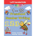 Preschool Number Writing 1 - 10 Left handed kids Ages 3+: Handwriting Practice for Kids Ages 3-5 and Preschoolers, From Fingers to Crayons, Home schoo