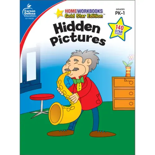 Hidden Pictures, Grades Pk - 1: Gold Star Edition Volume 6