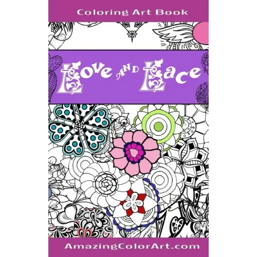 Love and Lace Coloring Art Book - Pocket Size: By Amazing Color Art