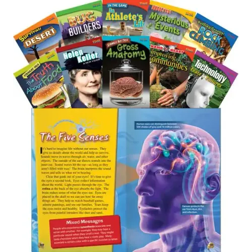 Time for Kids(r) Informational Text Grade 4 Readers Set 1 10-Book Set