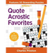 Quote Acrostic Favorites: Features 50 Rewarding Puzzles
