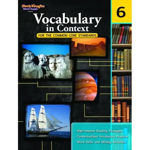 Vocabulary in Context for the Common Core Standards Reproducible Grade 6