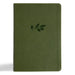 CSB Giant Print Single-Column Bible, Olive Leathertouch