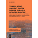 Translating Ancient Greek Drama in Early Modern Europe: Theory and Practice (15th-16th Centuries)