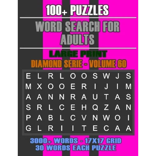 Word Search for Adults: More Games, For Adults, Large Letter High Definition Select Words