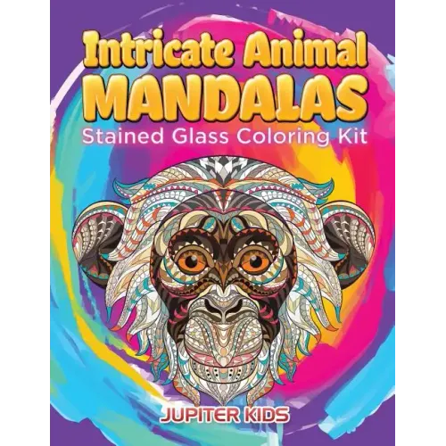 Intricate Animal Mandalas: Stained Glass Coloring Kit