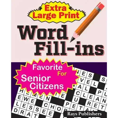 Extra Large Print WORD FILL-ins