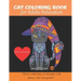 Cat Coloring Book: A Fun Coloring Gift Book for cat Lovers & adults Relaxation with stress Relieving Animal Designs, Quick and Easy.