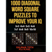 1000 Diagonal Word Square Puzzles to Improve Your IQ