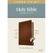 KJV Large Print Thinline Reference Bible, Filament Enabled Edition (Red Letter, Genuine Leather, Brown, Indexed)