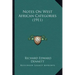 Notes on West African Categories (1911)