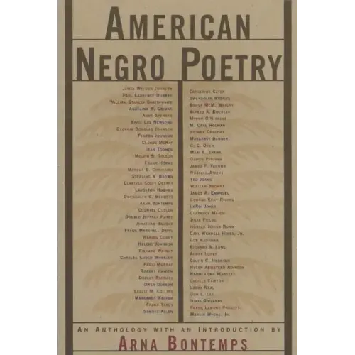American Negro Poetry: An Anthology