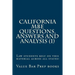 California MBE Questions, Answers and Analysis (1): Law students rely on this material across all states!