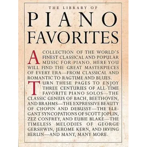 Library of Piano Favorites