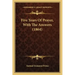 Five Years of Prayer, with the Answers (1864)
