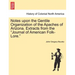 Notes Upon the Gentile Organization of the Apaches of Arizona. Extracts from the Journal of American Folk-Lore.