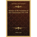 Masonry in the Formation of Our Government 1761-1799