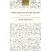 Twentieth Century Poetry: Selves and Situations