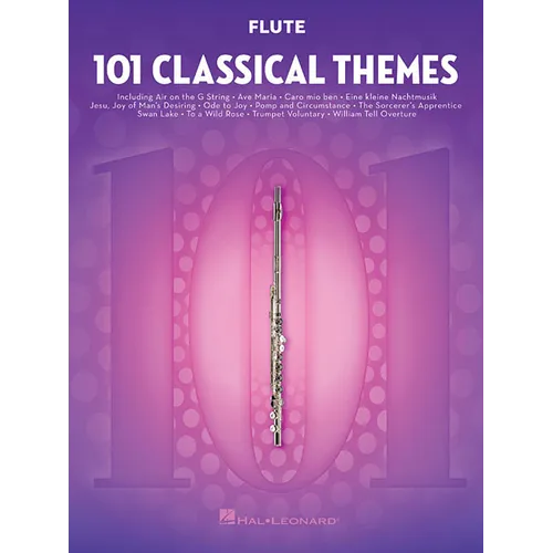 101 Classical Themes Flute Sheet Music Essential Repertoire for Flute Players Solo Instrumental Folio with Classical Favorites