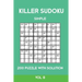 Killer Sudoku Simple 200 Puzzle With Solution Vol 8: Easy, Beginner Puzzle Book,9x9, 2 puzzles per page
