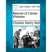 Memoir of Daniel Webster.