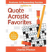 Quote Acrostic Favorites: Features 50 Rewarding Puzzles