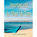 Important Info for When I'm Gone: Last Words and Wishes