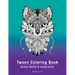 Tween Coloring Book: Stress Relief & Inspiration: Detailed Zendoodle Pages For Boys, Girls, Preteens, Ages 8-12, Intricate Complex Zentangl