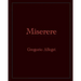 Miserere: Gregorio Allegri