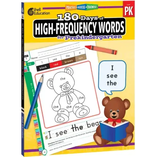 180 Days(tm) High-Frequency Words for Prekindergarten: Practice, Assess, Diagnose
