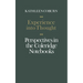 Experience Into Thought: Perspectives in the Coleridge Notebooks