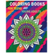 Coloring Books For Teens And Young Adults: Happy mandala coloring page (+100 Pages)
