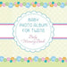 Baby Photo Album for Twins: Baby Memory Book