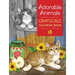 Adorable Animals Grayscale Coloring Book